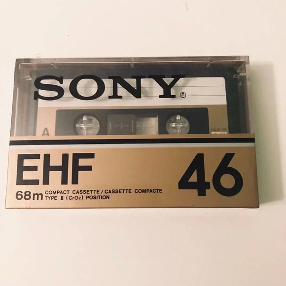 Sony  EHF 46 Blank Audio Cassette Tape Type II Position High Bias Japan Sealed - Picture 9 of 9